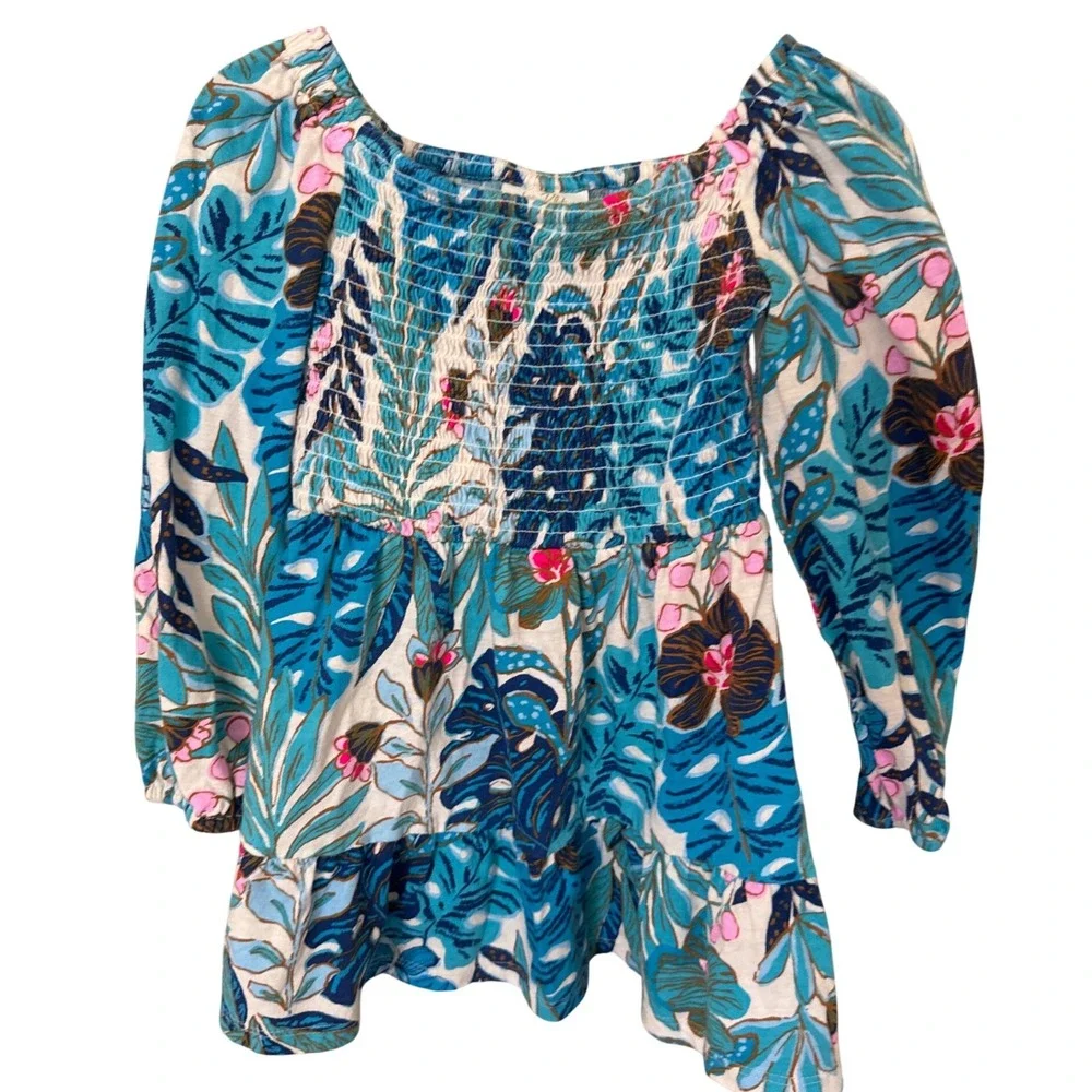 Lilly Pulitzer Kids‎ Mini Jilly Long Sleeved Dress size XS 2-3 cotton